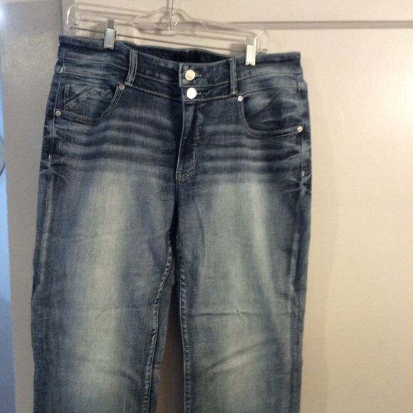 Bucket Black Fit No. 53 Womens Jeans 33x32 Boot Cut Double Button - Picture 2 of 6